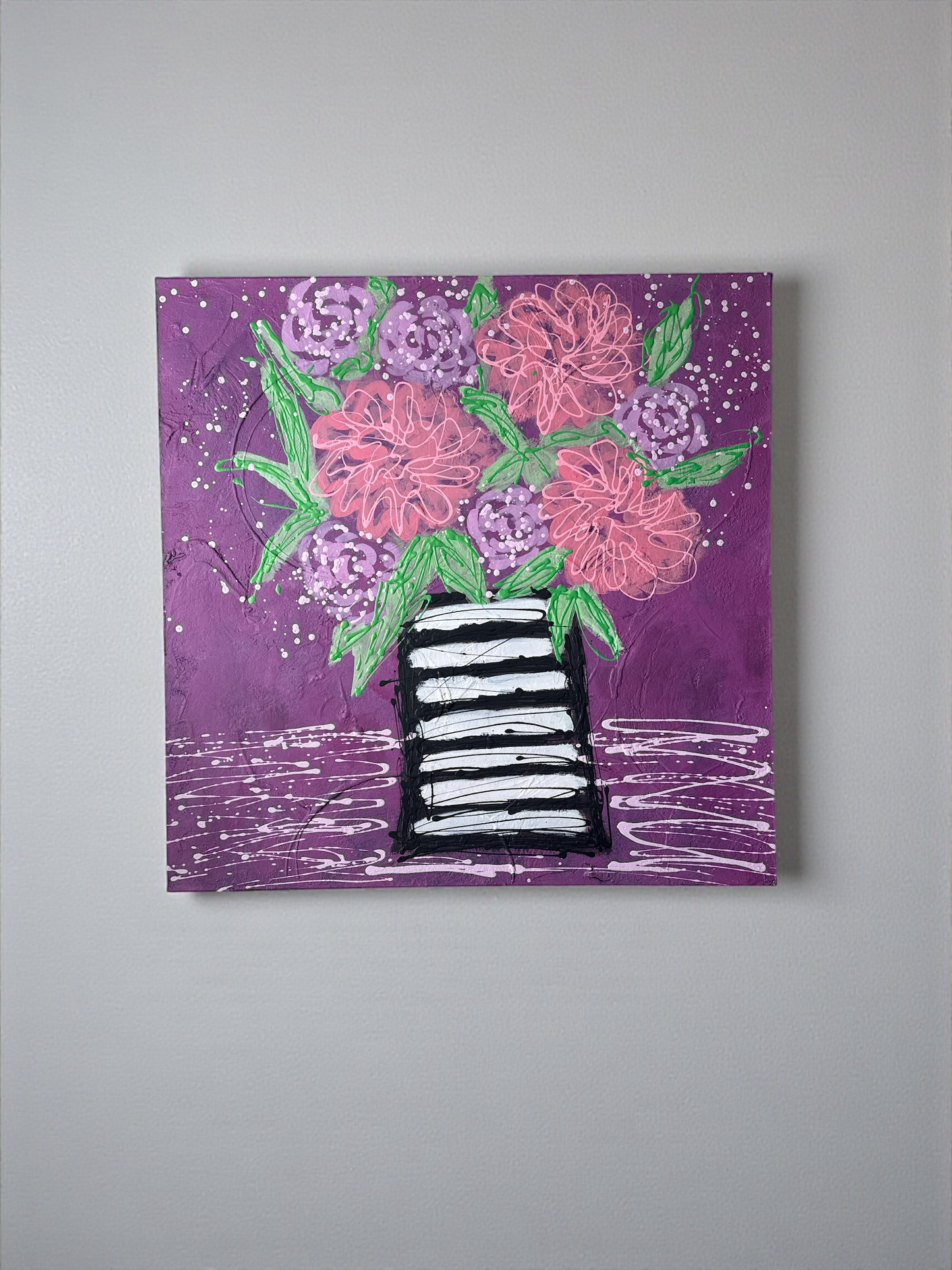 Striped Vase Delight