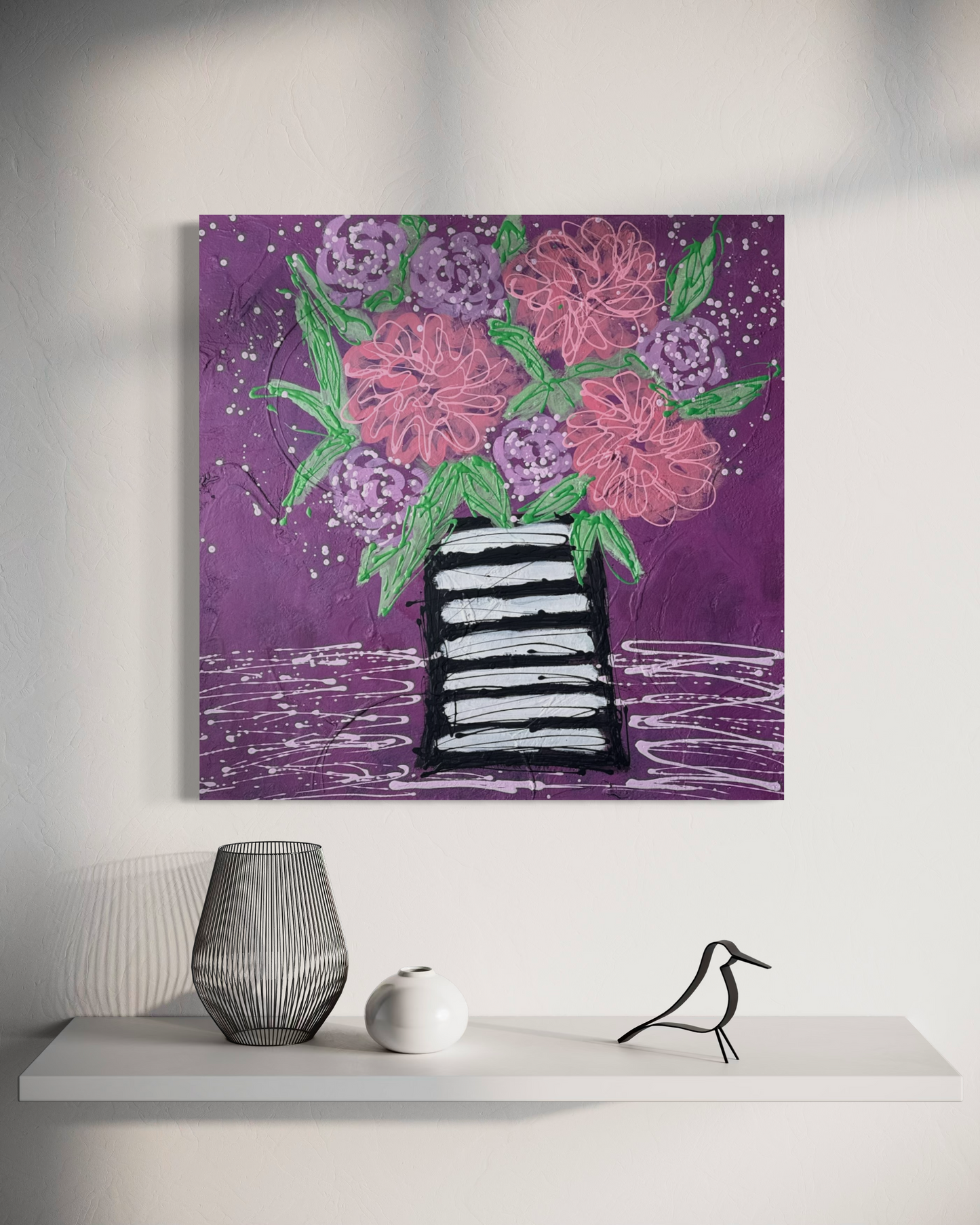 Striped Vase Delight